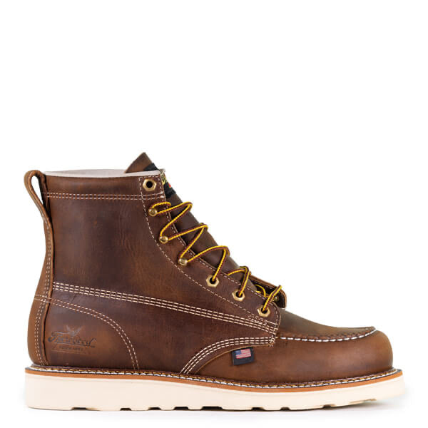 Thorogood 814-4203 / Crazy horse Brown 6” Moc Toe