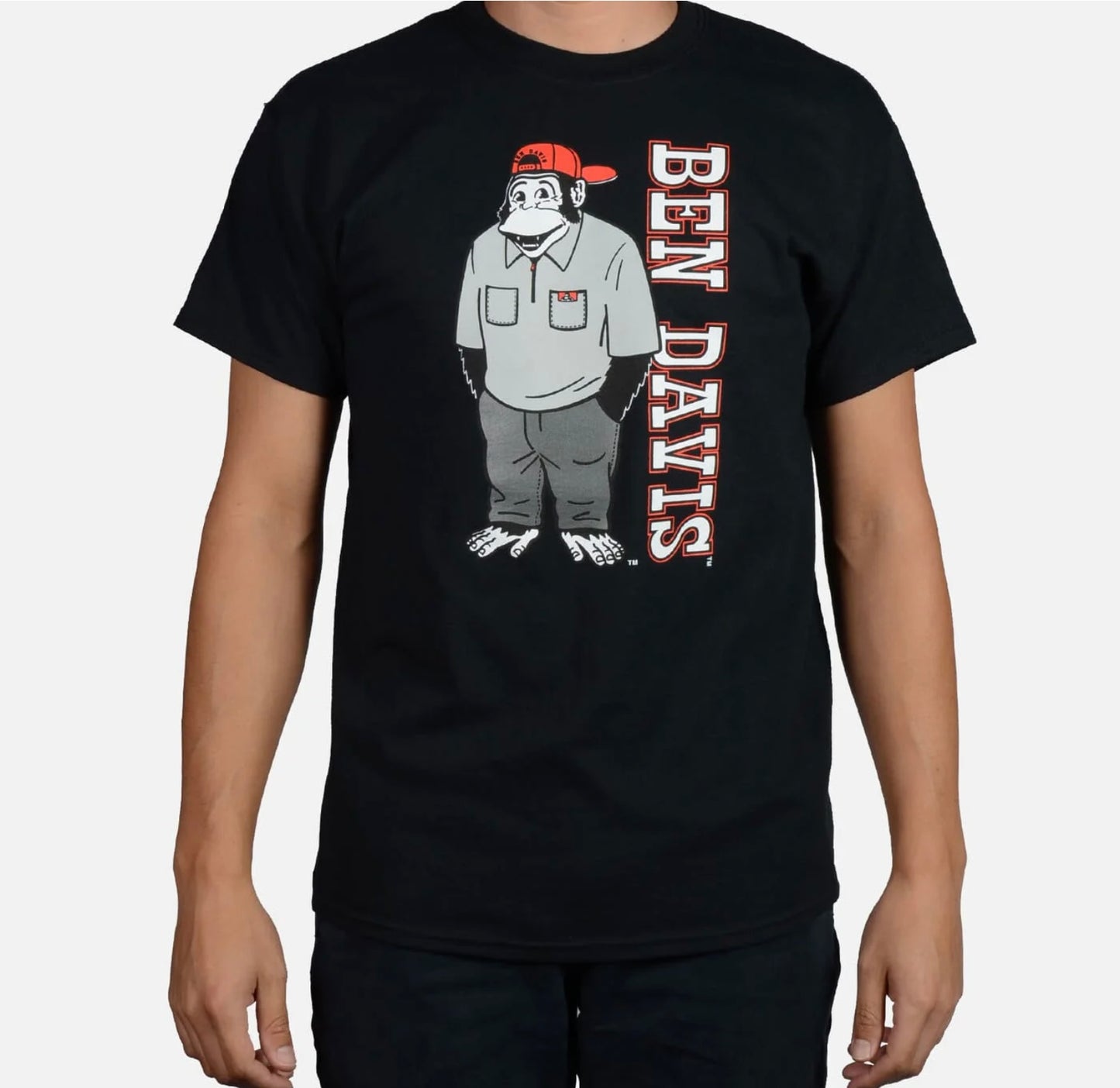 Ben Davis 9051 Funky Monkey T-shirt Logo Black