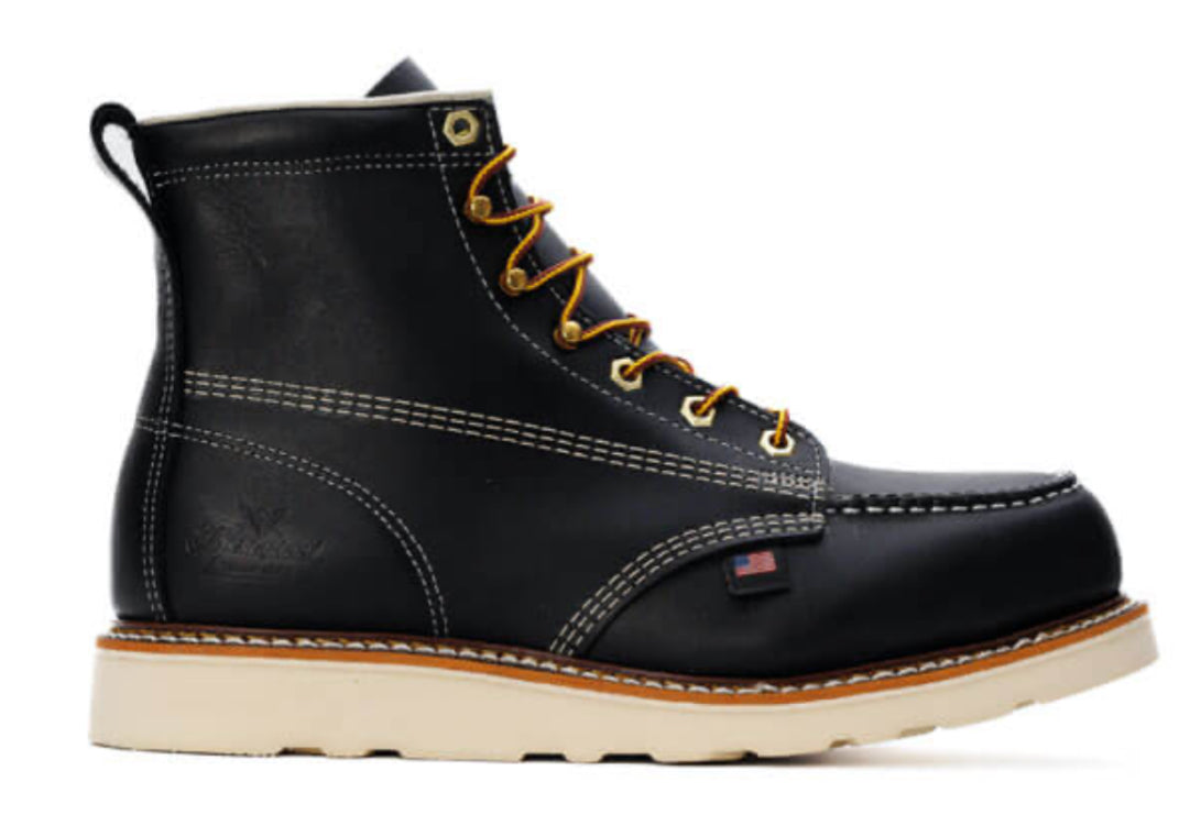 Thorogood 804-6201 / Black ST 6” Moc Toe