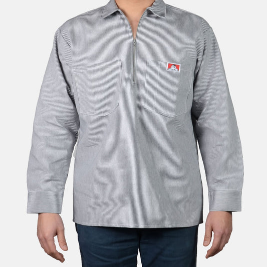 Ben Davis 1/2 Zip Long Sleeve Hickory #208