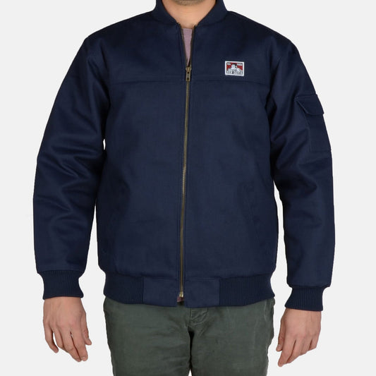 Bens Davis Bomber Jacket Navy 318