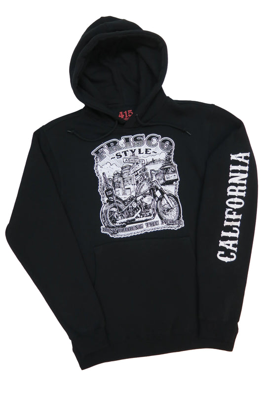 415 Clothing Hoodie Frisco style Black